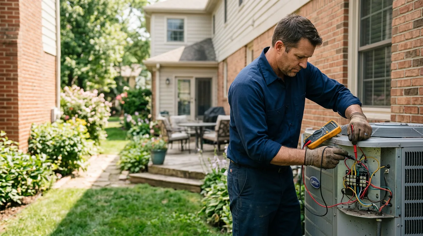 HVAC technician working near Saltillo, TN